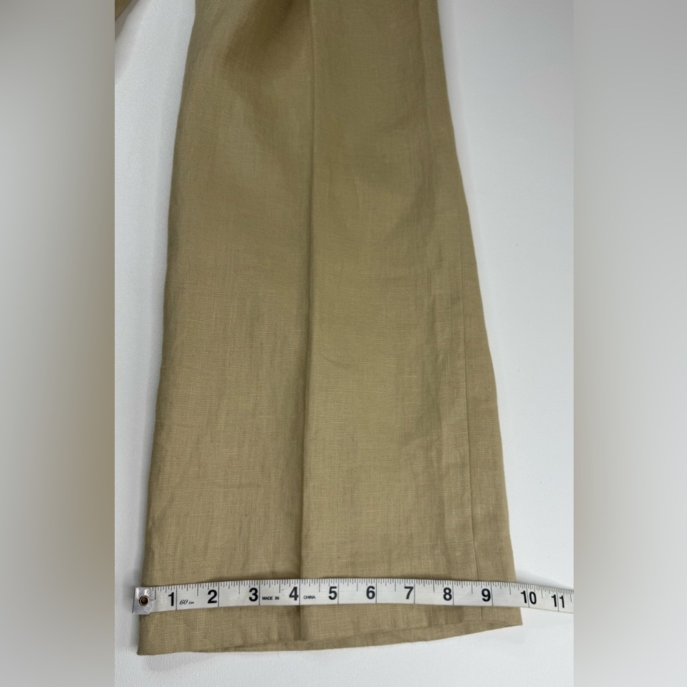 Lauren Ralph Lauren 100% Linen Lined Trouser Pants Womens Size 14 Petite - Picture 7 of 10